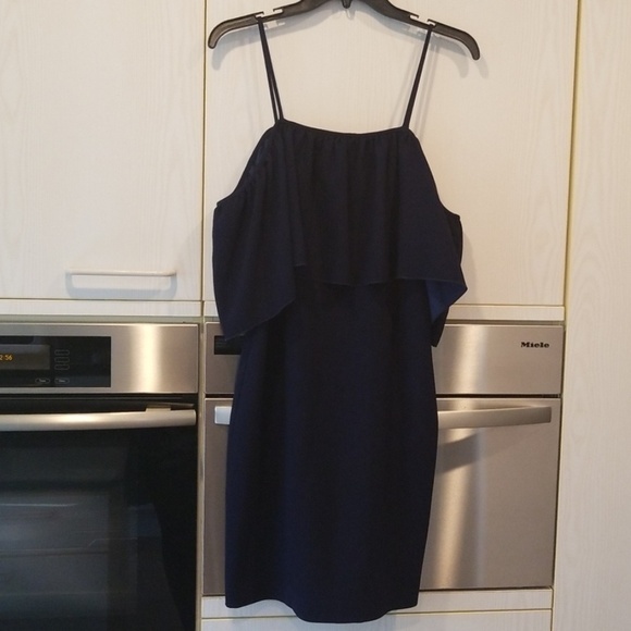 💕TRINA TURK💕 Off the Shoulder Ruffle Mini Dress - Picture 1 of 6